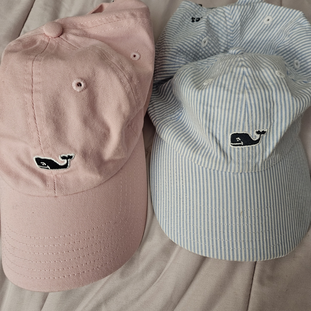 Vineyard Vines Pink Cap with Whale Logo